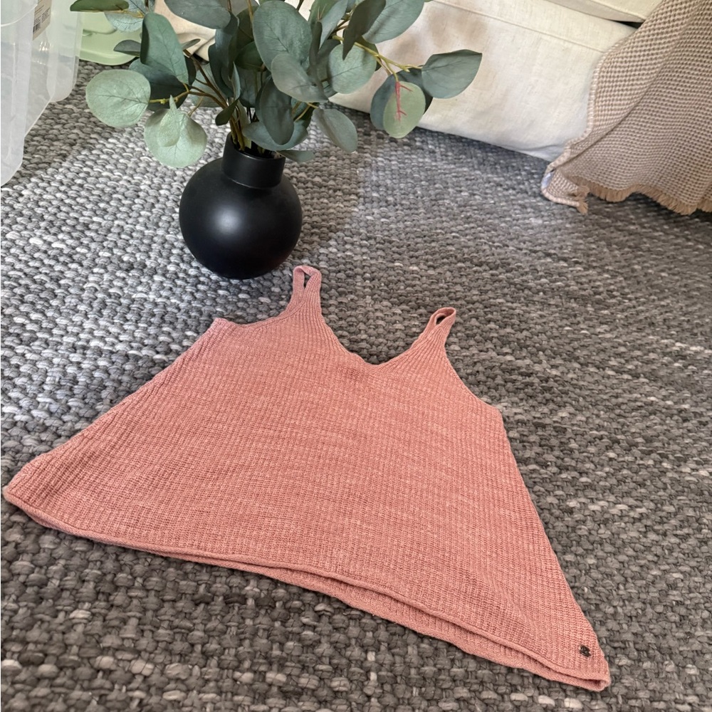 American Eagle Outfitters  Pink Knit Tank Top Size Small